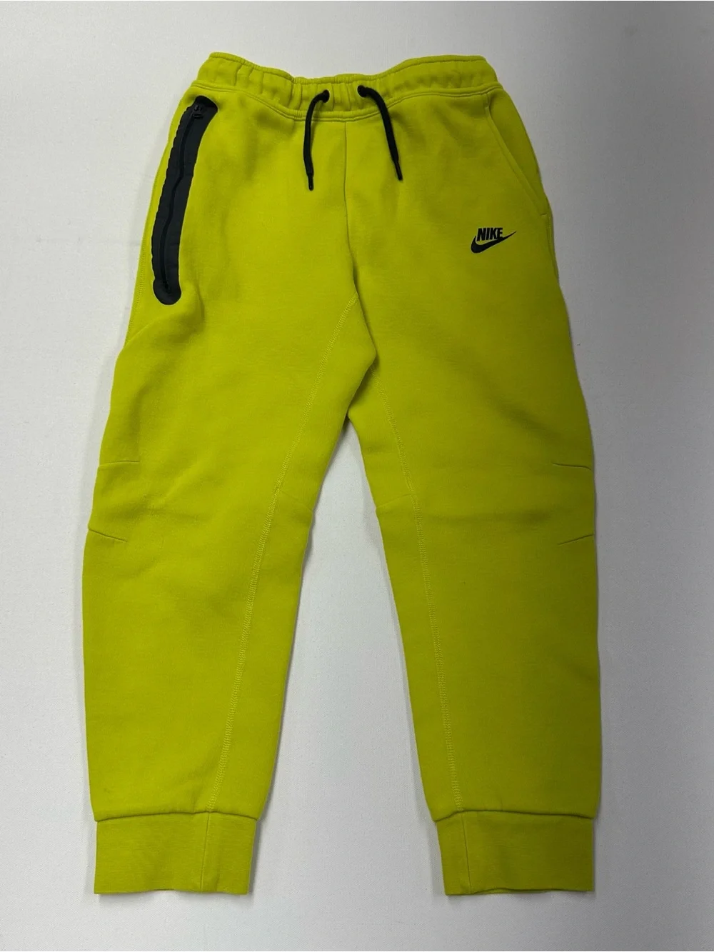 Nike Tech Sweatsuit Youth Boy Large Volt Green Joggers Hoodie Fleece Active